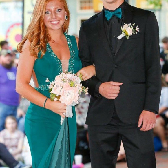 Green Prom Dress - Picture 2 of 4